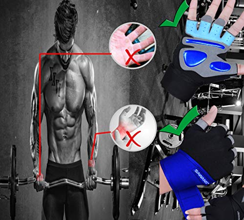 SAWANS Breathable Workout Gloves for Weight Lifting & Cross Training - Men Women