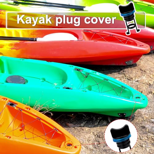 Kayak Drain Plugs - 2pcs Blue Nylon Boat Drain Stoppers