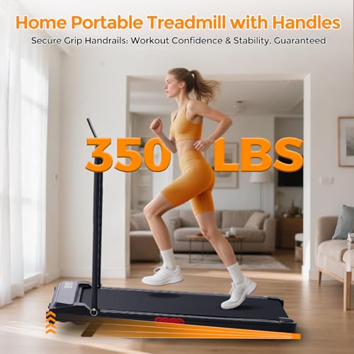Portable Electric Walking Pad Treadmill with Incline - 3.0HP, 350LB Capacity