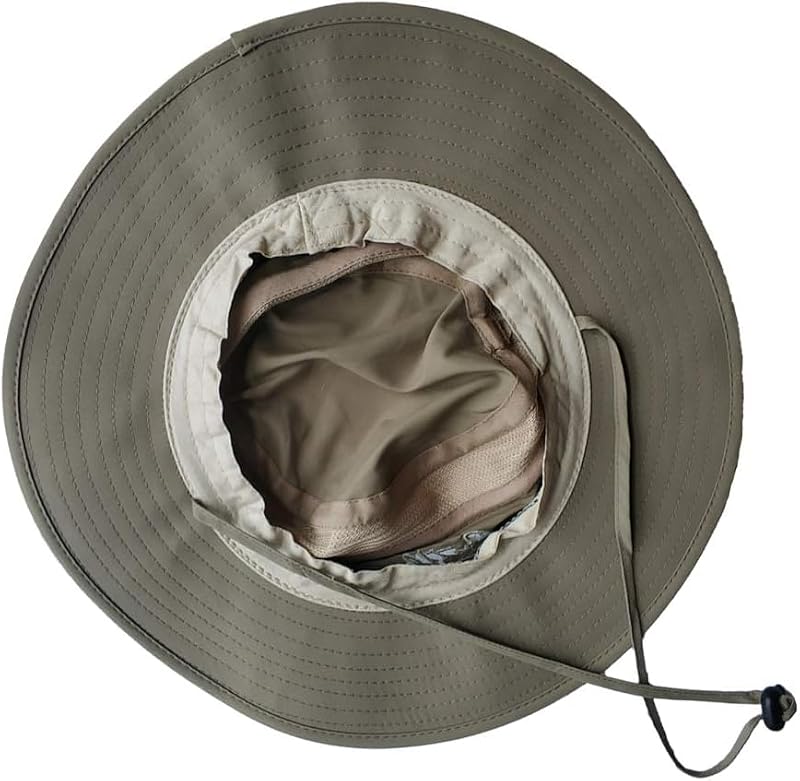 Windproof UPF50+ UV Protection Fishing Hat - Khaki