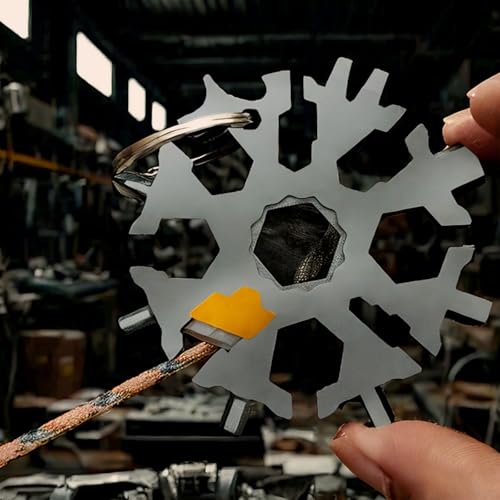 35-in-1 Snowflake Multi Tool - Silver Christmas Gift for Men