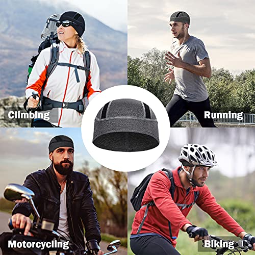 Cooling Skull Cap - Breathable Mesh Helmet Liner for Men - Black