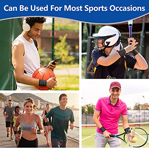 Adjustable Wrist Compression Support Brace - 4 Pack for Sports and Fitness