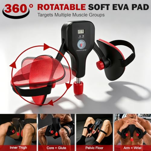PASUKTER 1P All-in-One Kegel Exercise Device | 0–220 lb Adjustable Resistance, Replaceable Handles, Wireless Jump Rope