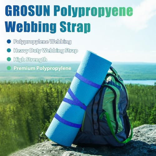 Polypropylene Webbing Strap - Light Pink 1.5 In x 5 Yards