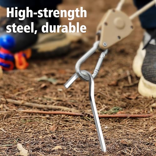 20 Pack 7" Aluminum Tent Stakes - Lightweight Ground Pegs for Camping