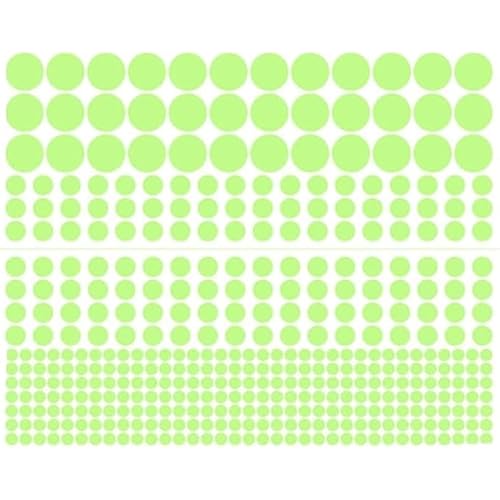 1 Sheet Glow in The Dark Wall Stickers,407 Pcs Removable Glow in Dark Dots Wall Decals,Adhesive Dots Luminous,Glow in The Dark Ceiling Stickers Decor,Realistic Starry Sky Wall Treatments and Supplies