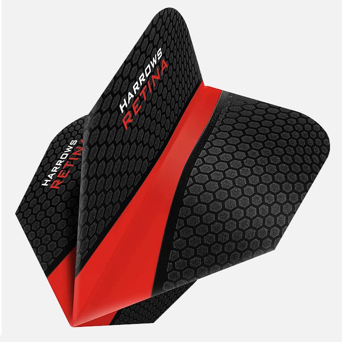 100 Micron Extra Strong Dart Flights - Red Standard Shape