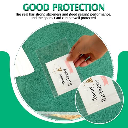 Resealable Graded Card Sleeves for Trading Card Slabs - 100 Pack