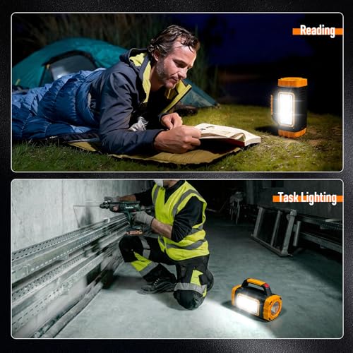 GEEBONFLUGENS 3000 Lumen Solar Rechargeable LED Flashlight Blue - Emergency & Camping Light