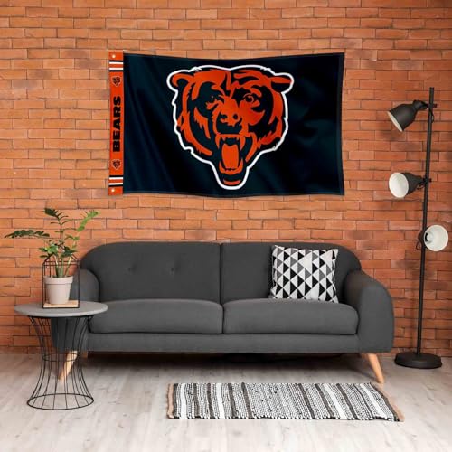 Chicago Bears 3x5 Foot Banner Flag with Double-Sided Print