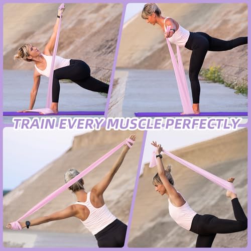 3-Level Resistance Bands Set for Exercise, Yoga, and Rehab