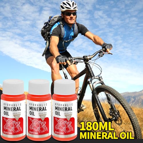 Hydraulic Brake Bleed Kit with 180ML Mineral Oil for Shimano Tektro TRP MTB & Road Bikes