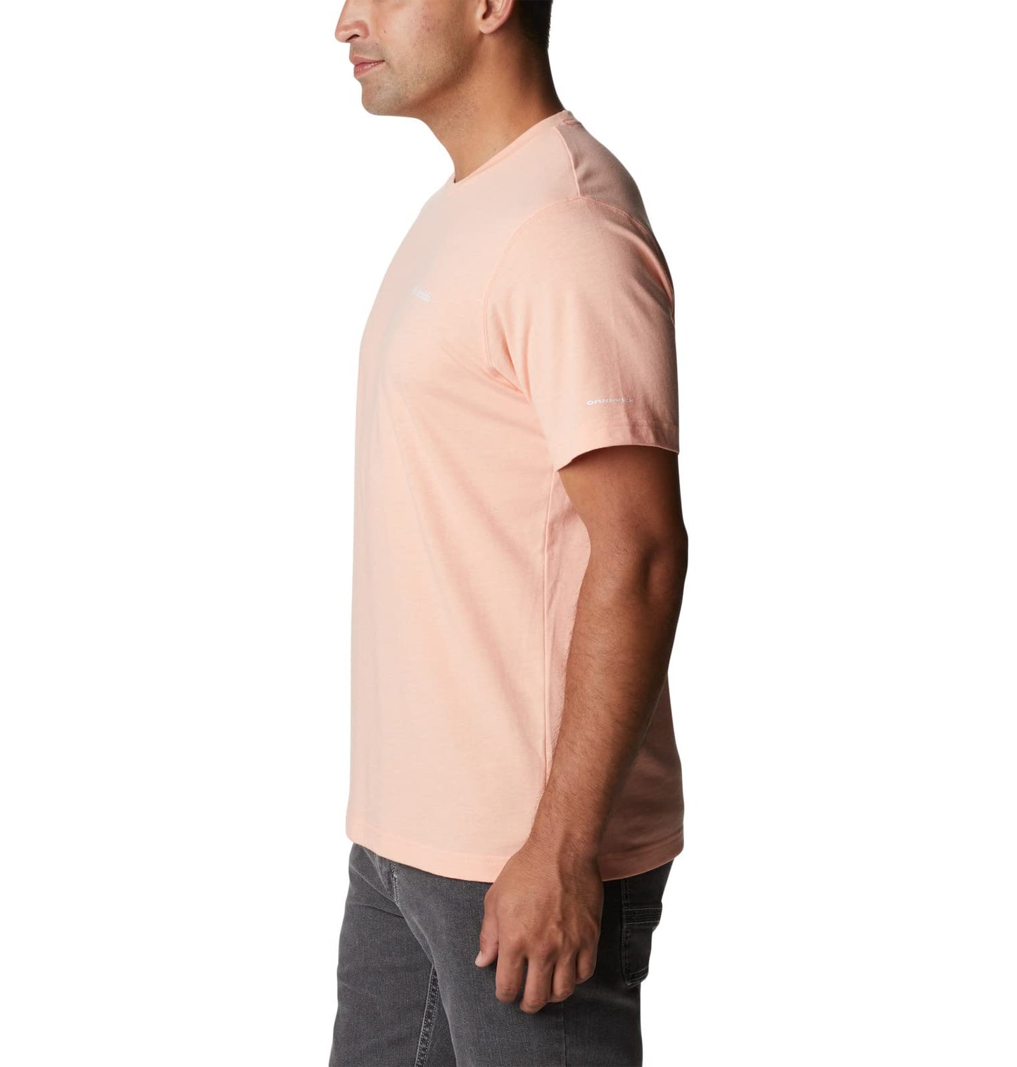 Columbia Men's Thistletown Hills Short Sleeve, Coral Reef Heather, Medium