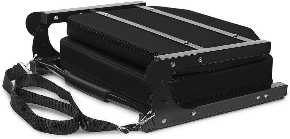Ultra Comfy Stadium Seats by [Brand Name] - Padded Foam Bleacher Chairs with Back Support | Portable Black