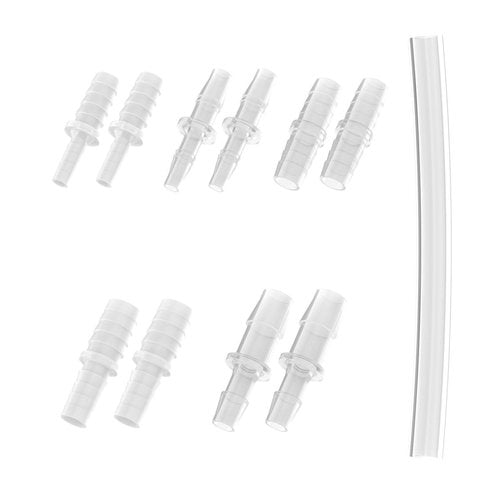 Female Urination Device Connector, Hose Barb Fittings 10Pcs, Connect The Urinal Tightly to the Extension Tube, Reusable Pipeline Connector, 1/5",7/25",7/20",11/25",47/100" (7/20" to 5 Diameters)