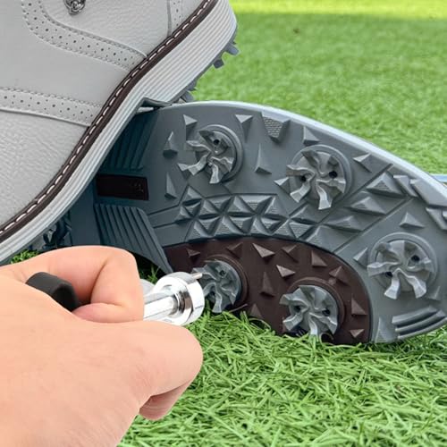 Universal Golf Shoe Spike Wrench - Ergonomic Handle Spike Removal Tool