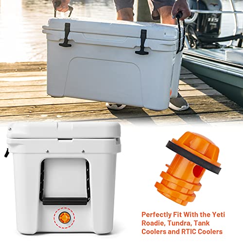 Cooler Drain Plug, 2 Pack Replacement, Compatible with Yeti Roadie,