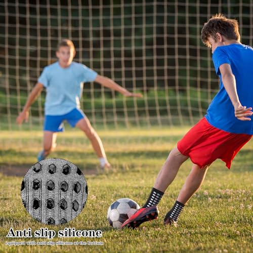 Kids Youth Grip Soccer Socks - 13-17 Years / 4 Pairs