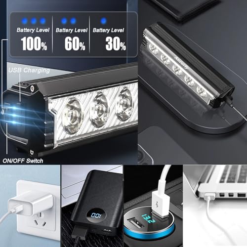 Ancorfy 2500 Lumen USB Rechargeable Bike Light - Waterproof 5-Mode Bicycle Headlight