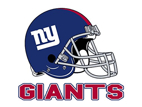 New York Giants Small Static Decal - 4" x 5" White Sticker