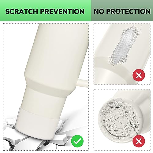 2PCS Silicone Boot for Stanley Quencher Adventure - Clear & Rose