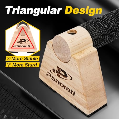 Wooden Push Up Bars - Non-Slip Parallettes for Strength Training