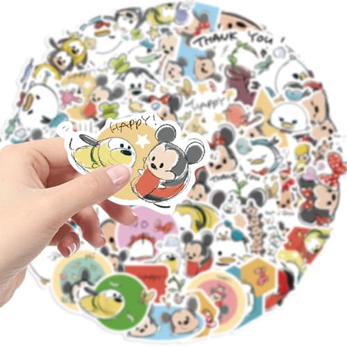 50-Piece Waterproof Vinyl Sticker Set - Style E
