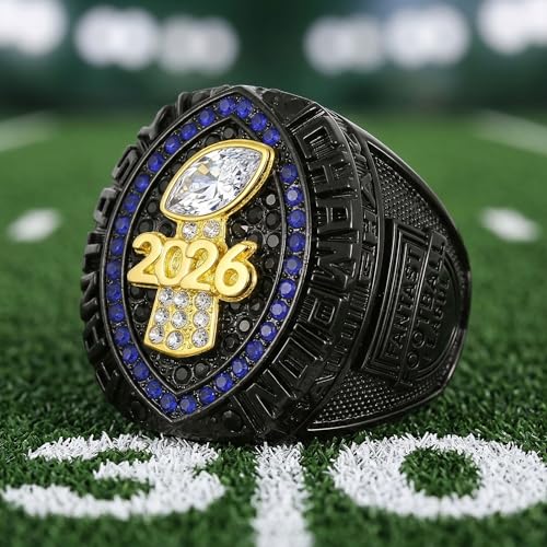 2026 Fantasy Football Championship Ring - Premium Trophy Award