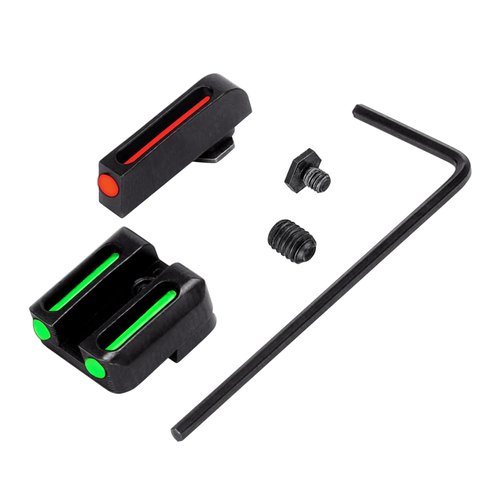 Fiber Optic Sight Red Front & Green Rear Sight for Glock 42,43,43X,48,Incompatible MOS Models