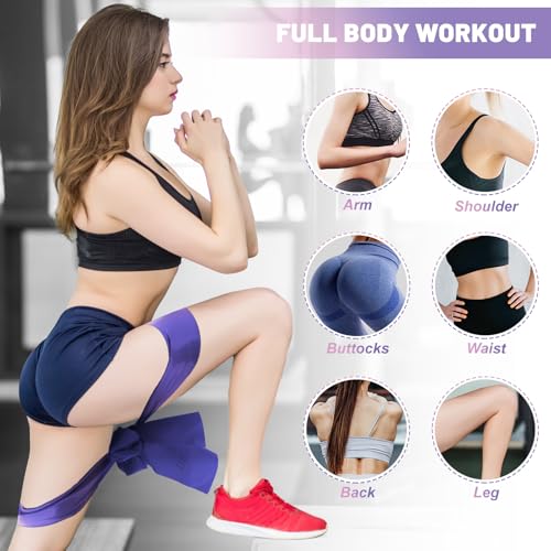 5 Pcs Resistance Bands, Professional Exercise Bands Elastic Stretch