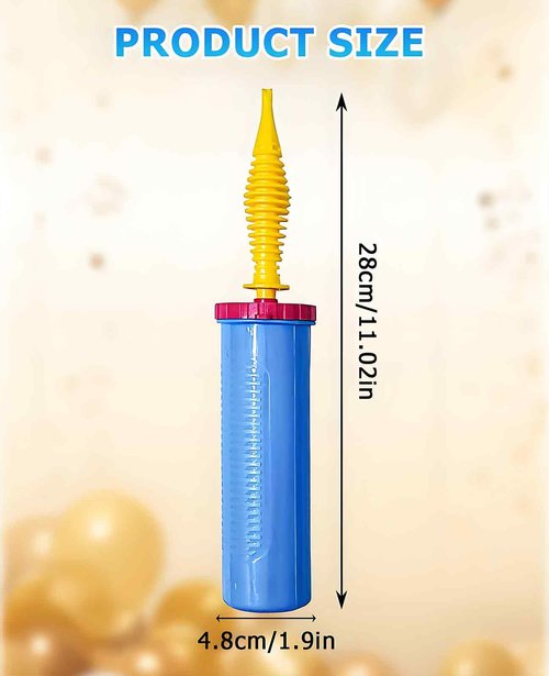 DAWZMR 5 Piece Balloon Pump Hand, Two-Way Dual Action Manual Pump Handheld for Small Animal Foil Balloons