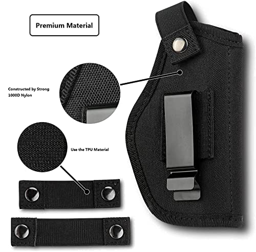 Universal Gun Holster for Concealed Carry - Black, Right/Left Hand