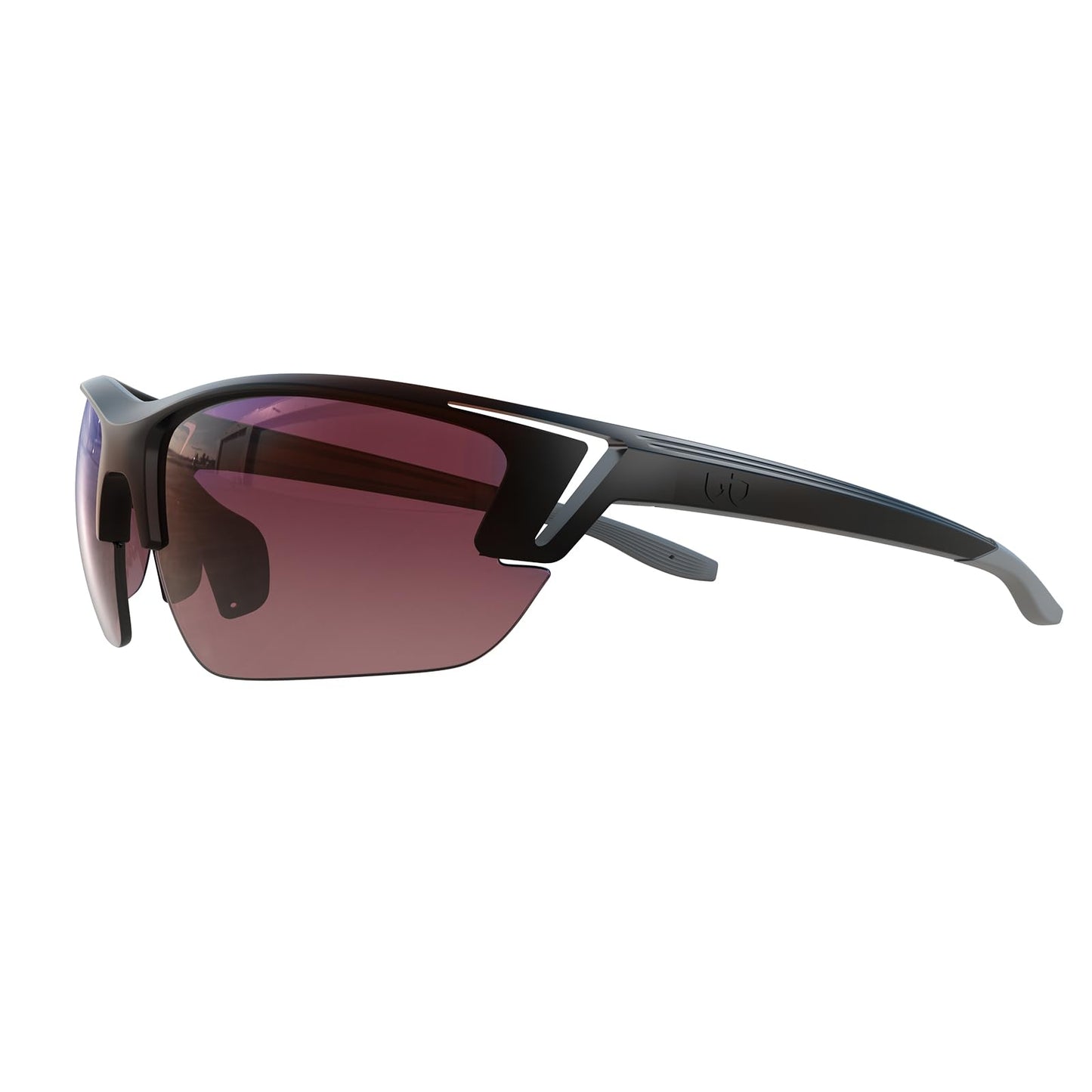 Bloomoak Sport Golf Sunglasses,Wrap UV400 Protection/Vented Frame Prevent Fogging/Superior Visual Clarity to Find Ball (Rose - 24% Light Transmission for)