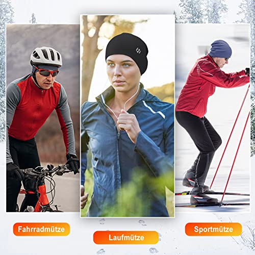 Thermal Running Hat - Unisex Skull Cap Beanie for Cycling