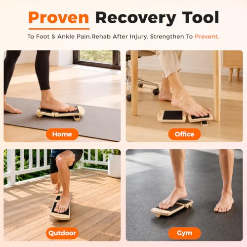 Adjustable Ankle Balance Board for Strengthening & Recovery