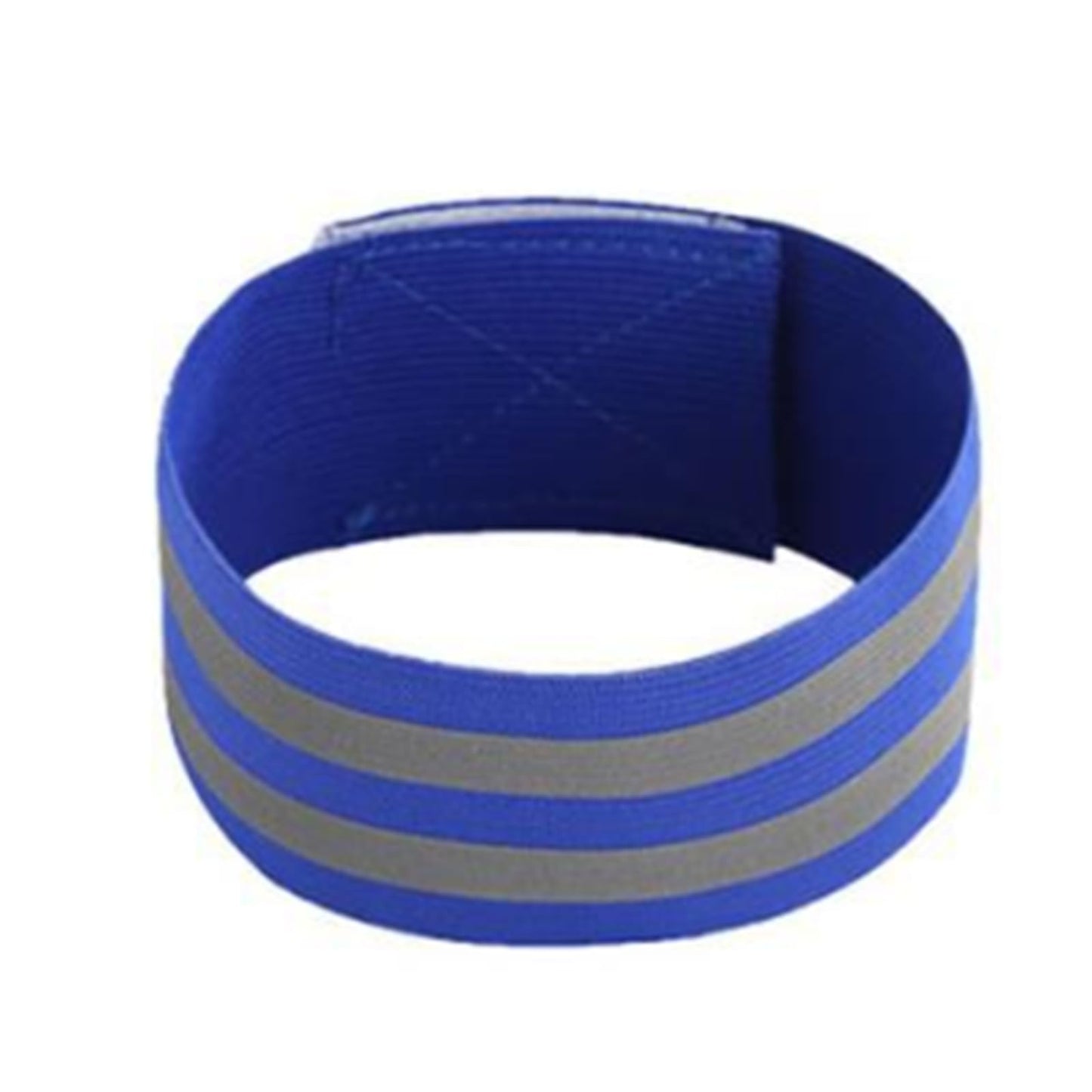 Boxonly 4 PCS Reflective Wrist Strap 5x1x1cm Running Safety Gear Reflective Wristbands High Visibility Bike Ankle Bands Reflector Armband Self-Adhesive Reflective Bands for Walking,Night Sports Blue