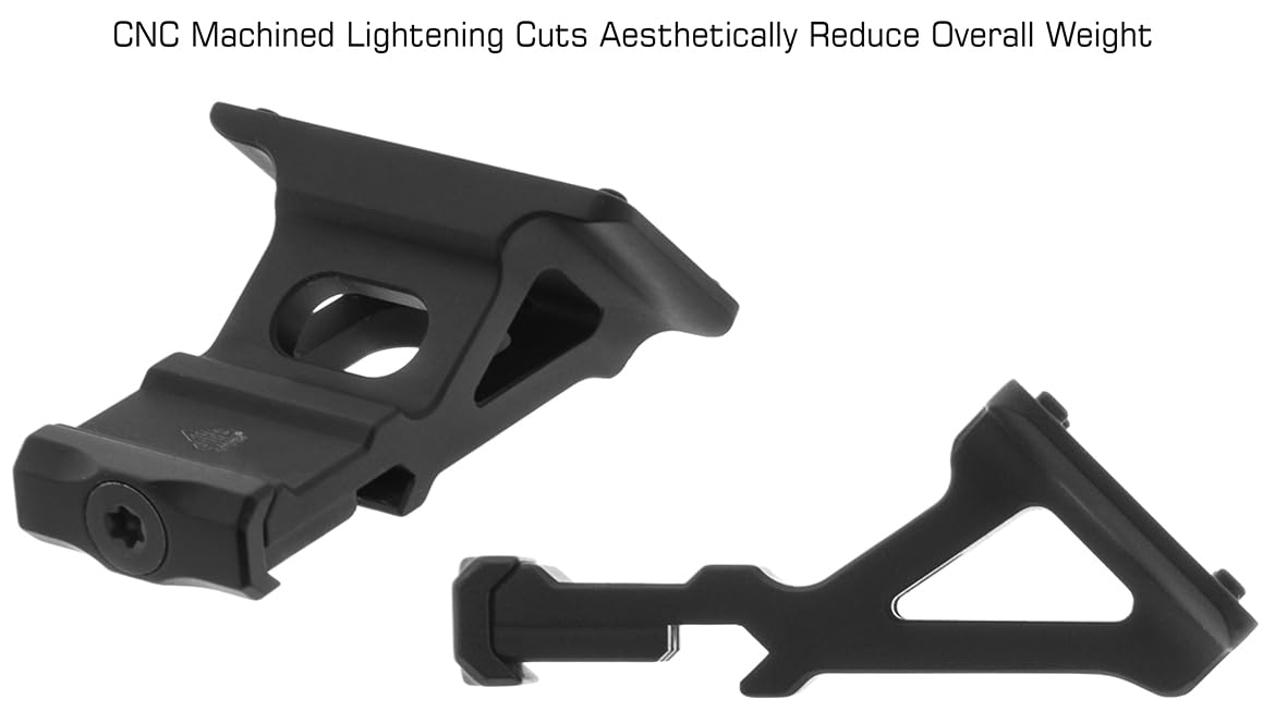 UTG unisex adult Picatinny UTG Super Slim Mount RDM20 45 Degree Angle, Degree Angle US, Matte Black