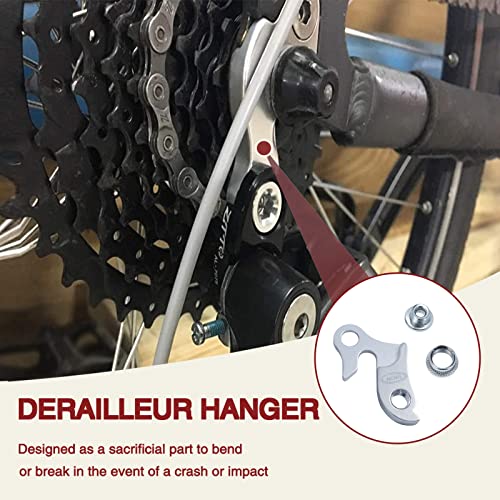 2 Pcs Universal Bicycle Derailleur Hanger Frame Gear Tail Hook - Alloy