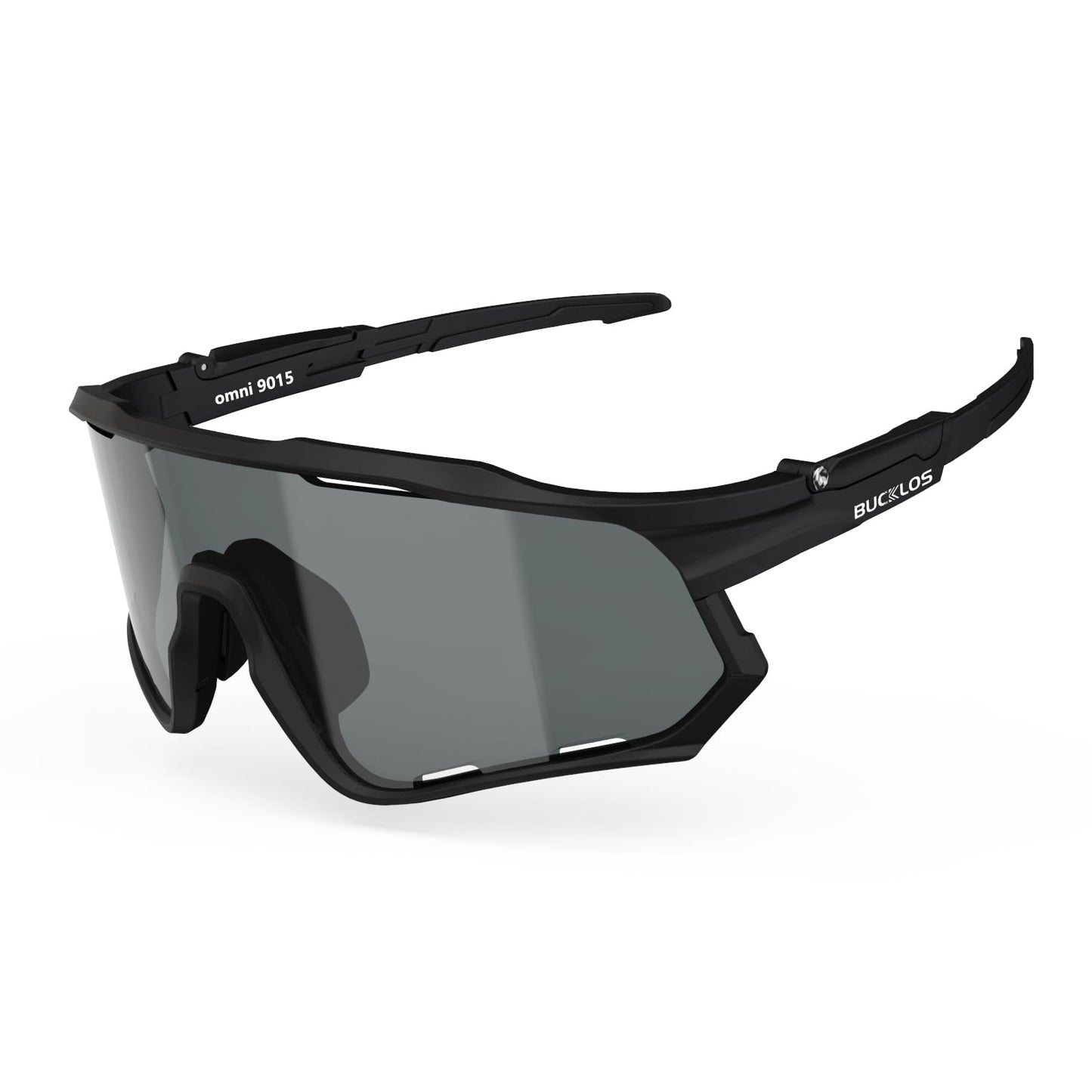 BUCKLOS Polarized Cycling Running Sunglasses for Men Women UV400 Protection,TR90 Sun Glasses for Bike Baseball Sports Safety