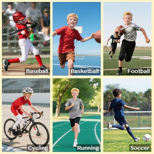 Boys Compression Shirt - Short Sleeve Athletic T-Shirt, X-Large Black