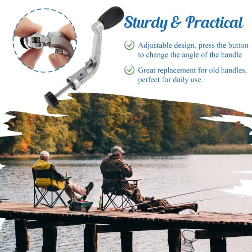 Fishing Reel Replacement Handle - Adjustable Metal Knob