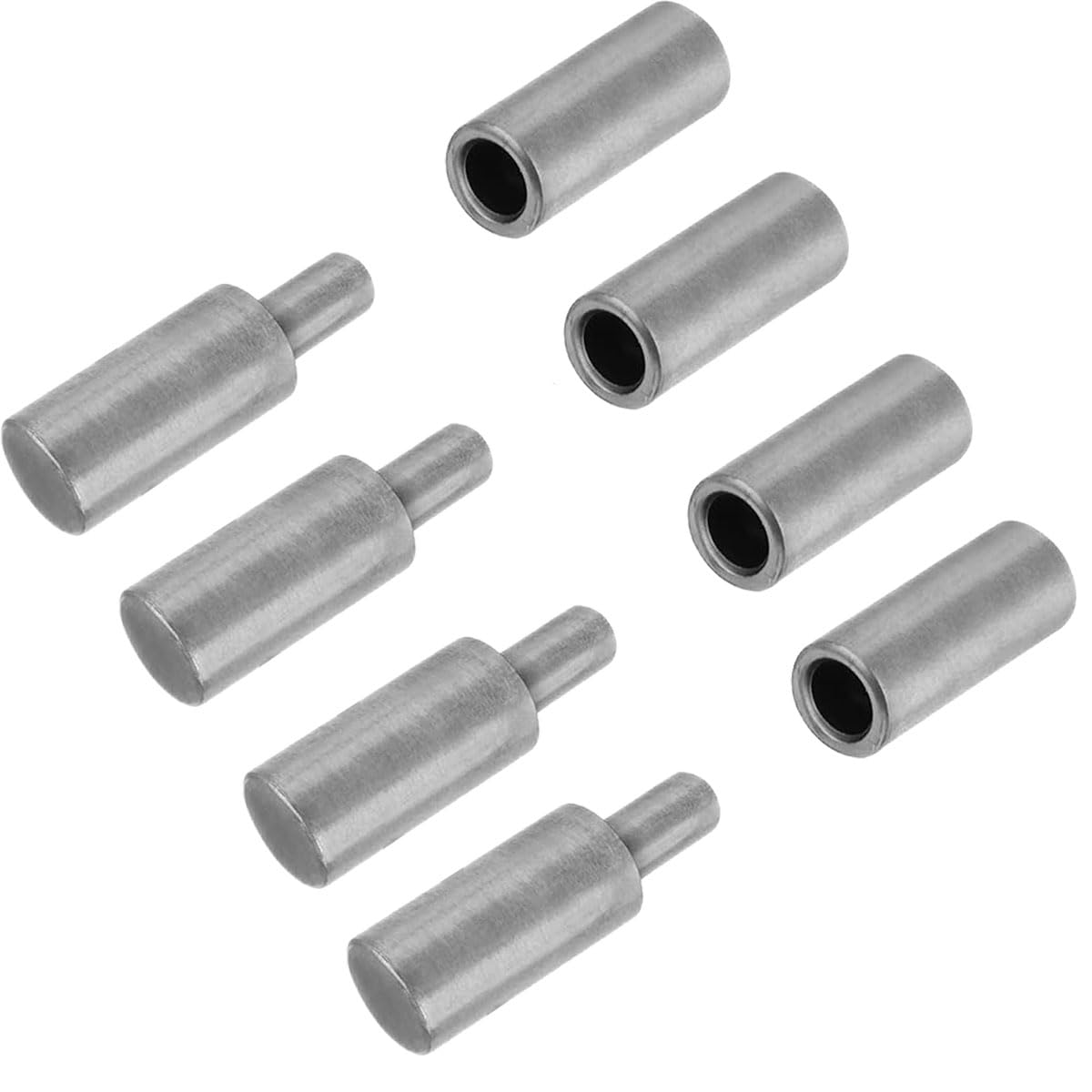 4 PCS Weldable Barrel Hinges Weld On Bullet Door Hinge 3" x 3/4" Heavy Duty Steel Detachable Hinges for Trailer Ramp Gate Swing Door (2 PCS)