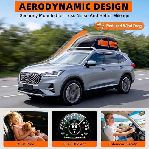 20 Cubic Feet Rooftop Cargo Carrier Bag - Waterproof & Aerodynamic