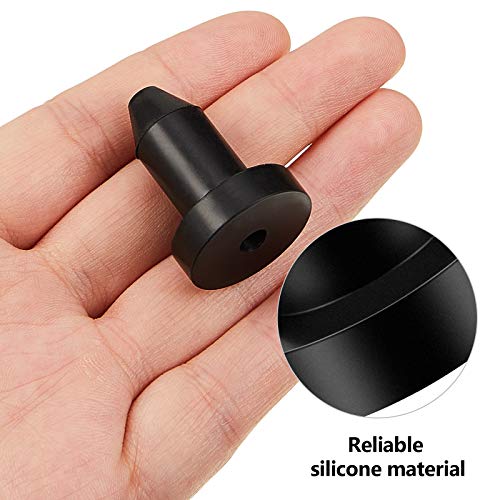 8 Pcs Kayak Drain Plugs - 1/2 Inch Silicone, Black
