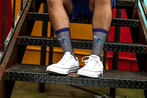 Charlotte Hornets Marble MVP Crew Socks - Large
