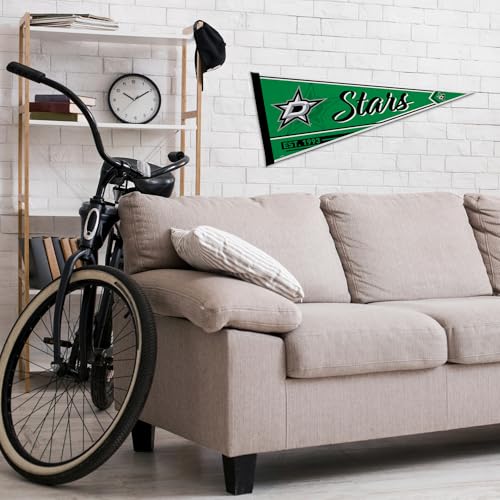 Dallas Stars 12x30in Felt Wall Pennant - Rico Industries Officially Licensed