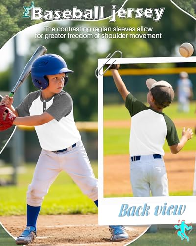 Boys' Raglan T-Shirts - 3 Pack (Ages 5-14)