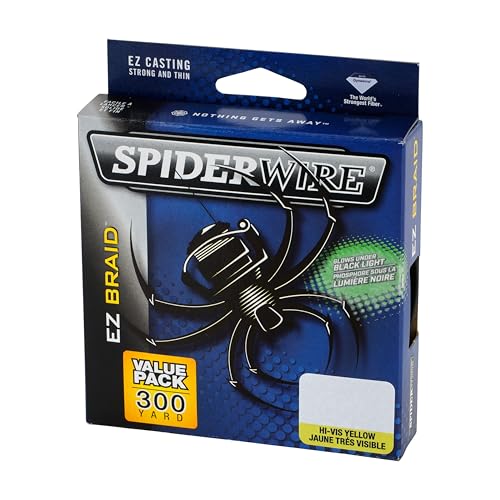 Spiderwire 30lb 300yd Hi-Vis Yellow Fishing Line - Strong, Thin, Sensitive