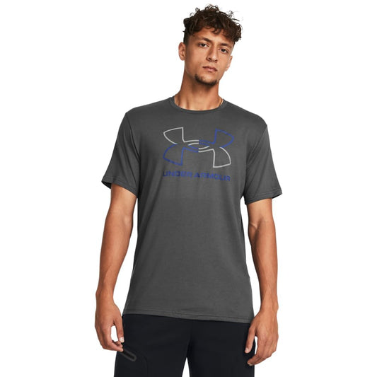 Under Armour Men's Global Foundation Short Sleeve T Shirt, (025) Castlerock/Royal/Steel, 3X-Large Tall